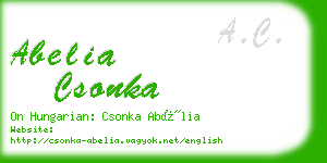 abelia csonka business card